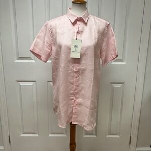 PORTOMAR  Linen Short‎ Sleeve Shirt Classic - Size M - NEW With Tags.